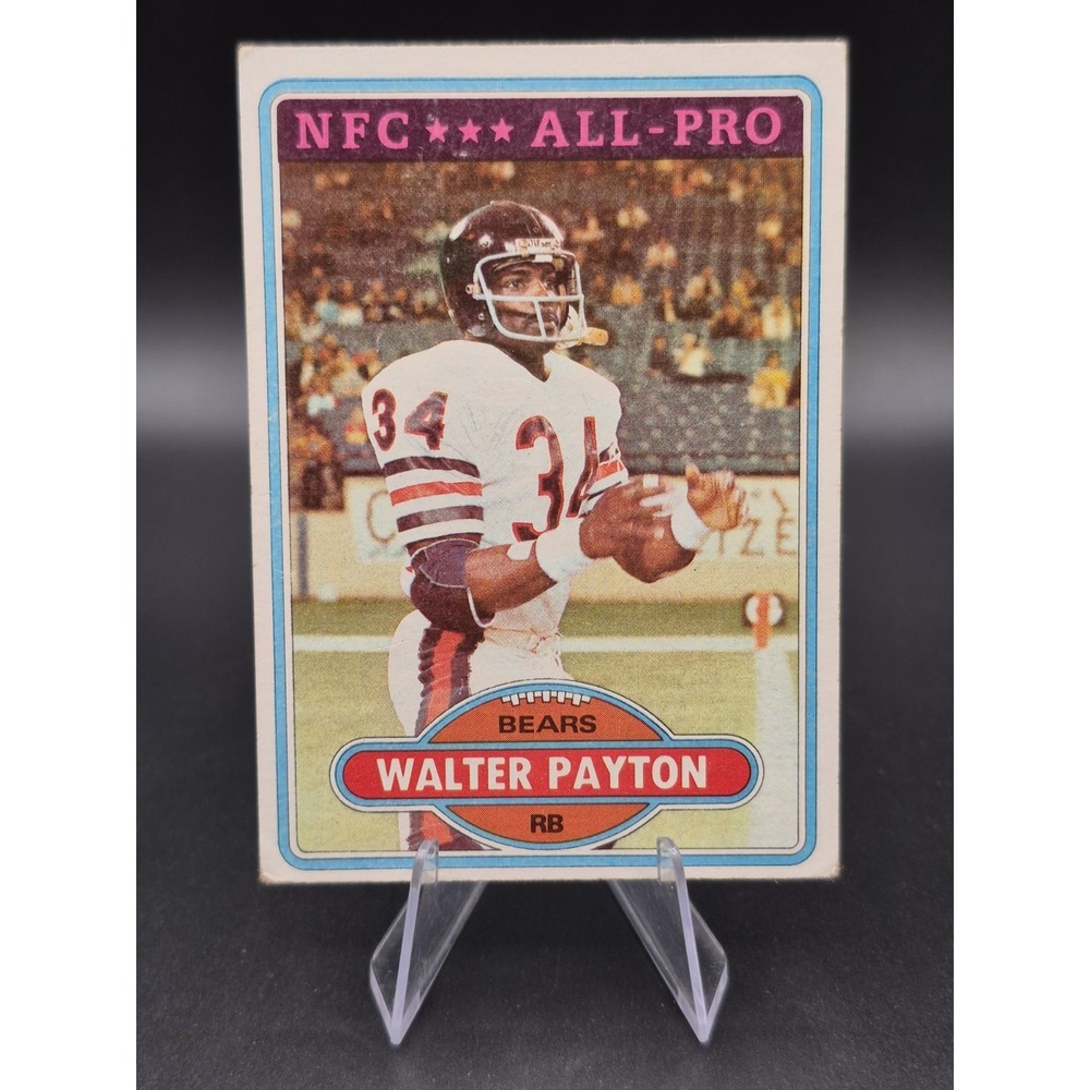 1980 Topps Chewing Gum Walter Payton #160 NFC All Pro Chicago Bears